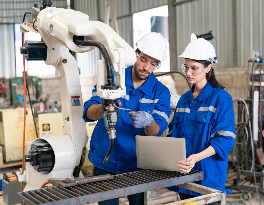 Enhanced workplace safety for a manufacturing company